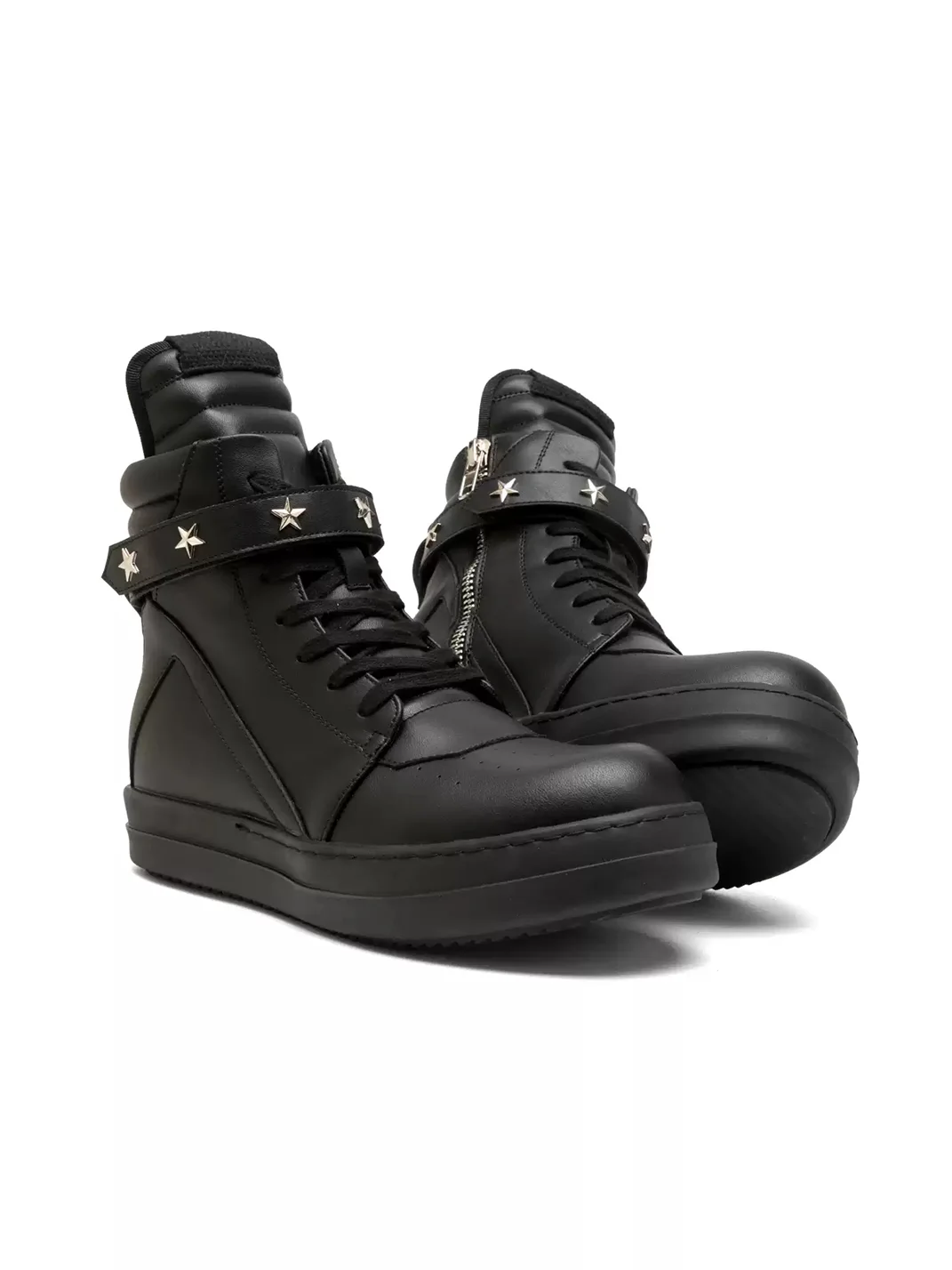 FGMM | Star-Studded Side-Zip High-Top Platform Sneakers