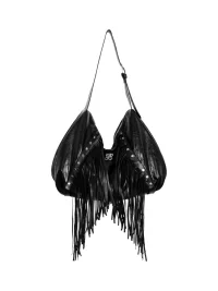 JYOSEI | Studded Fringe Tote With Detachable Accessories