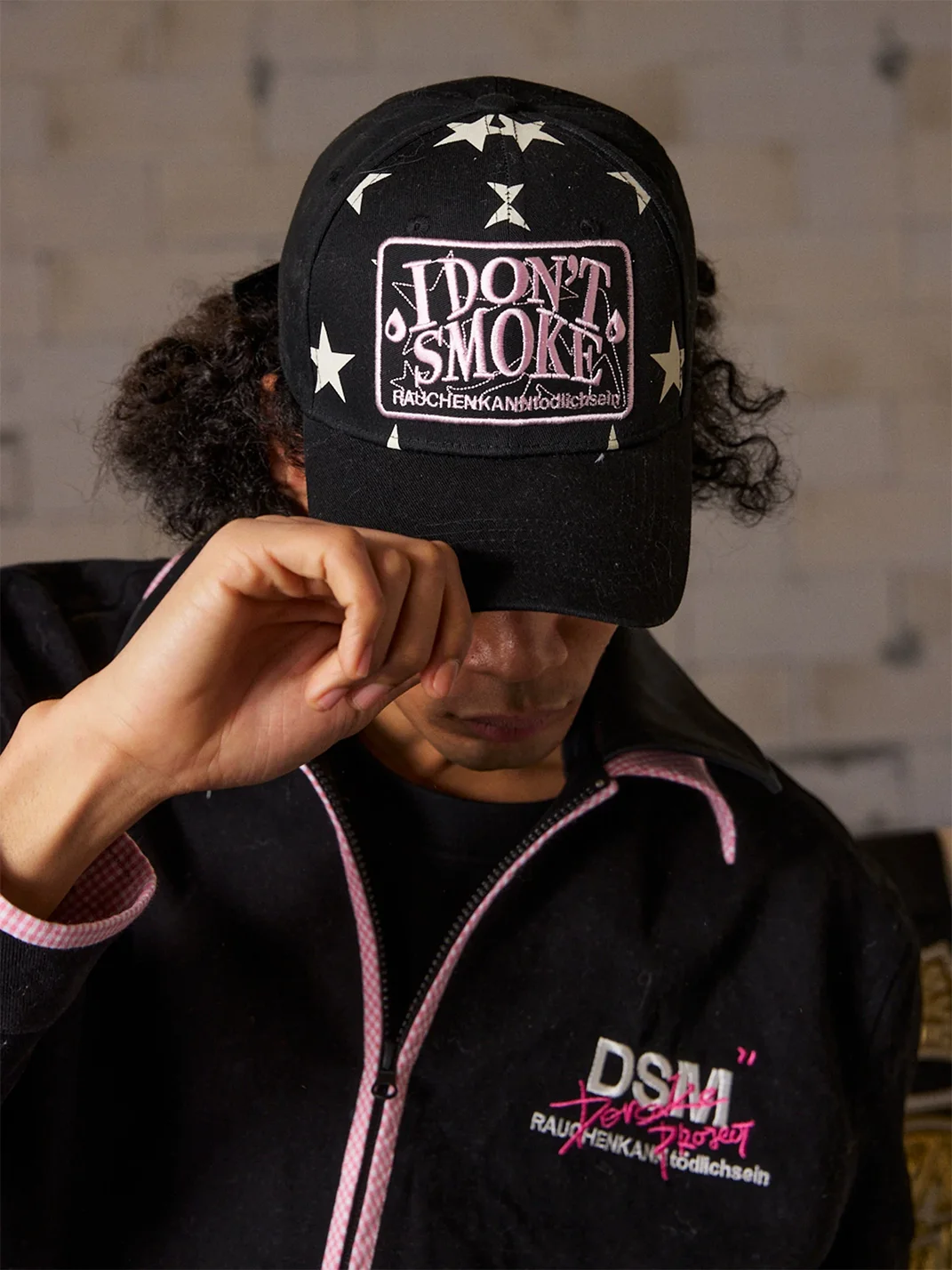 DONSMOKE | Adjustable Contrast Boxing Patch Baseball Cap