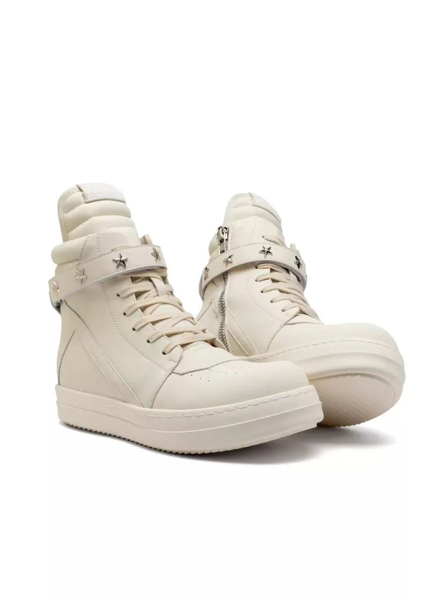 FGMM | Star-Studded Side-Zip High-Top Platform Sneakers - 2