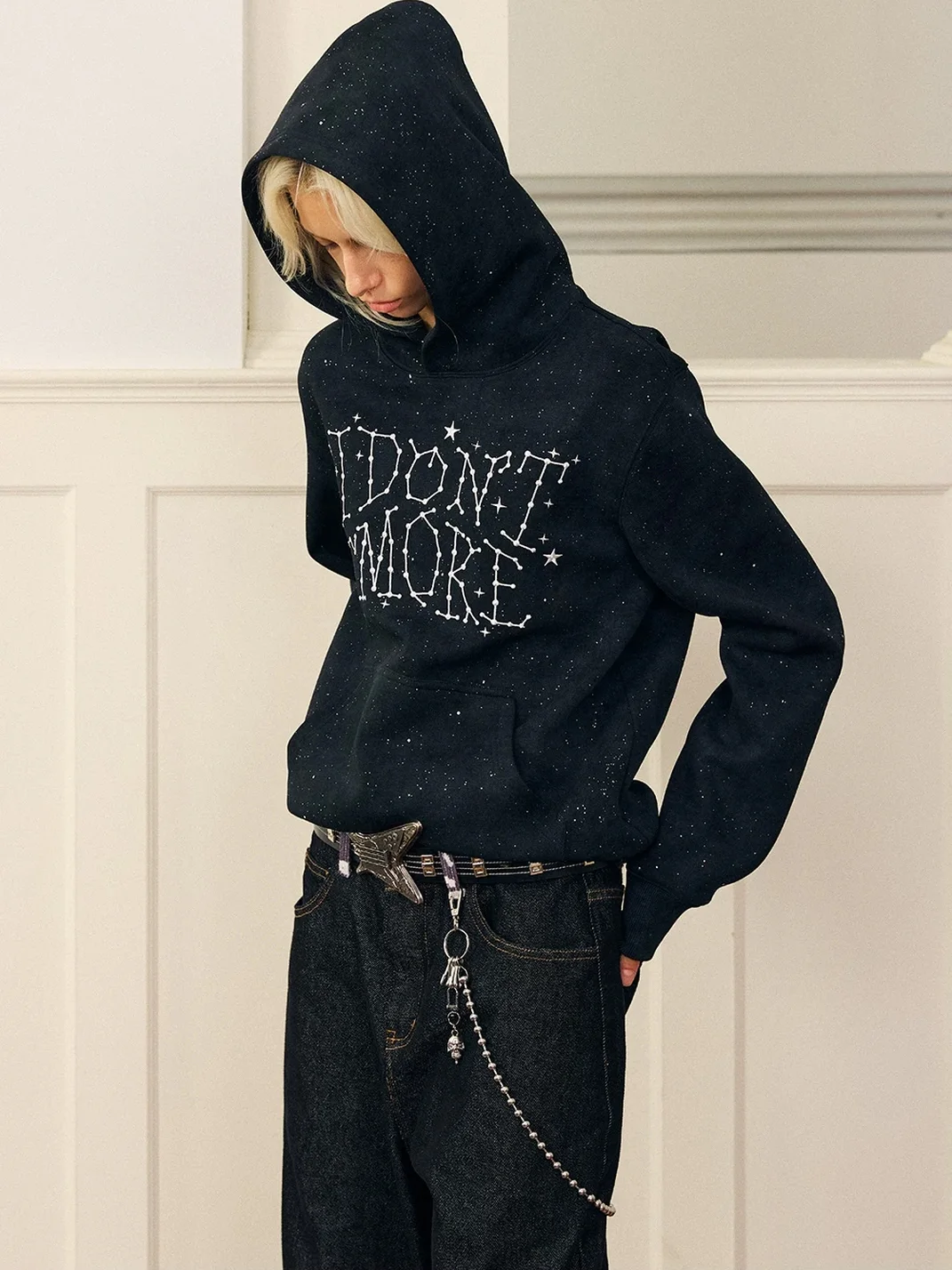 DONSMOKE | Reflective Constellation Drop-Shoulder Hoodie