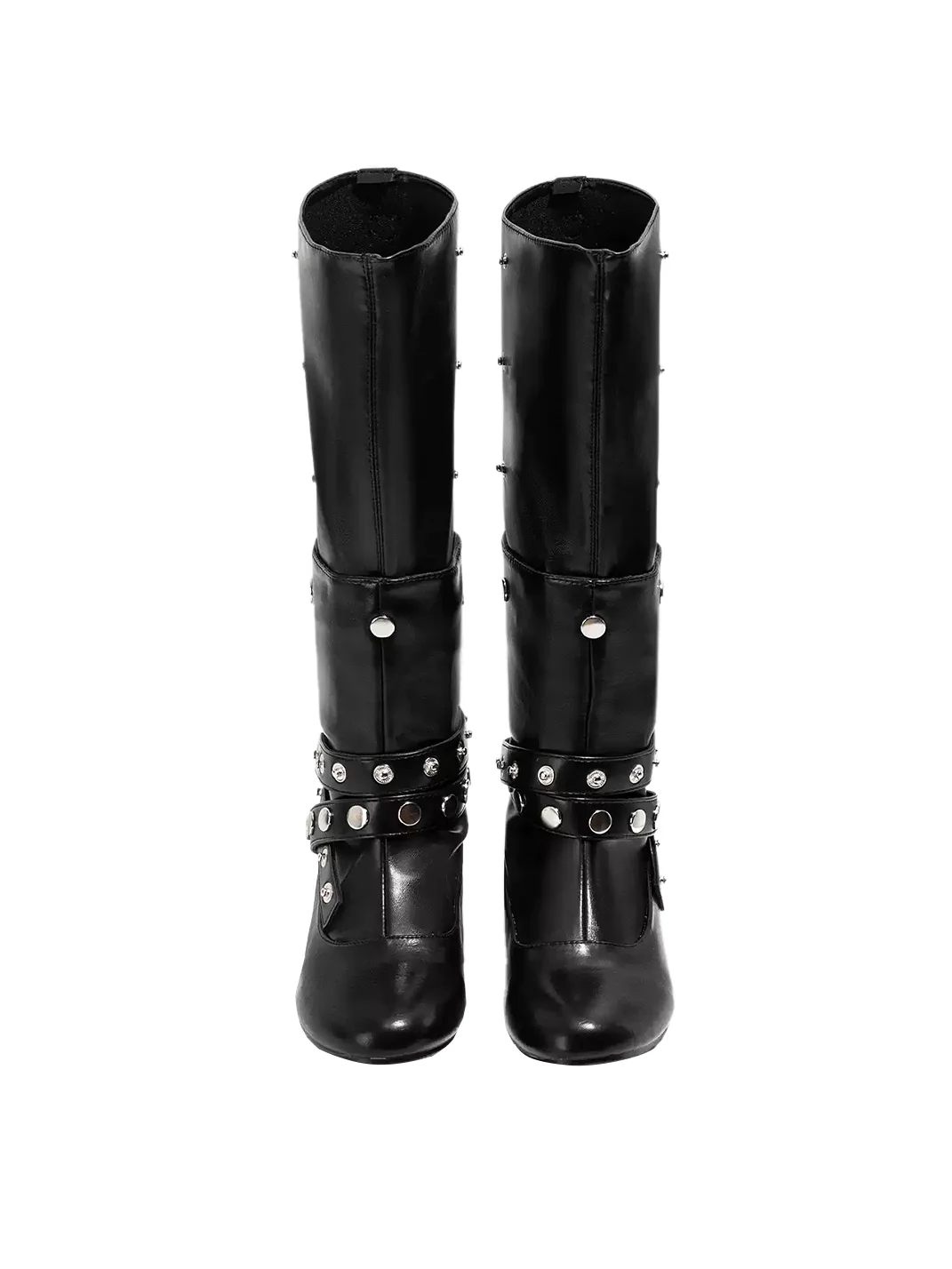 LMDD | Black Studded Platform Tall Boots