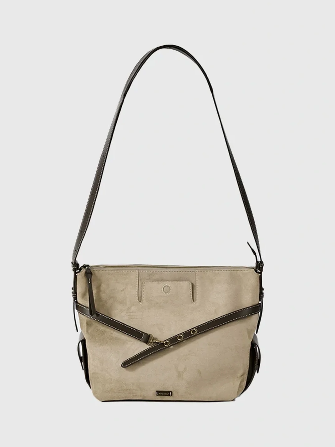 KREATE | Suede Adjustable Strap Shoulder Tote Bag