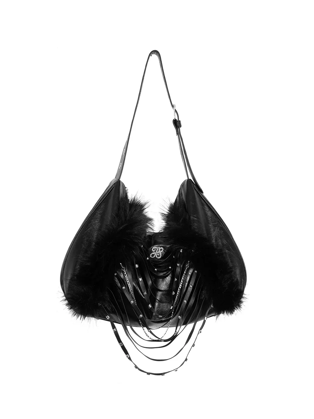 JYOSEI | Studded Fringe Tote With Detachable Accessories