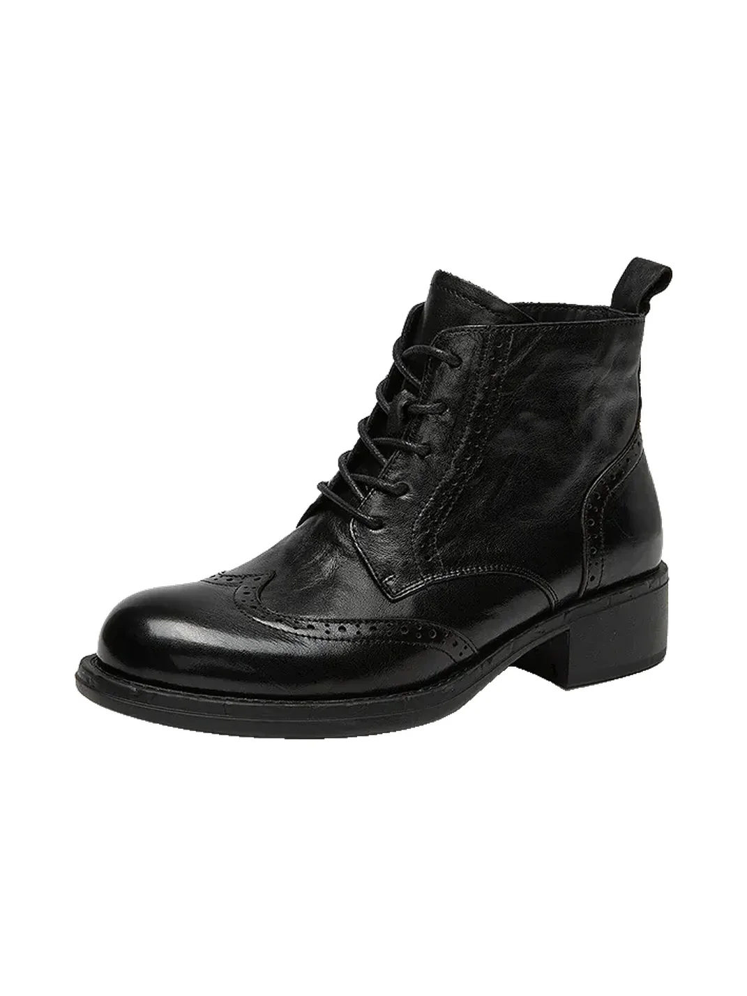 QBDGFQJD | Brogue Thick-Sole Ankle Boots