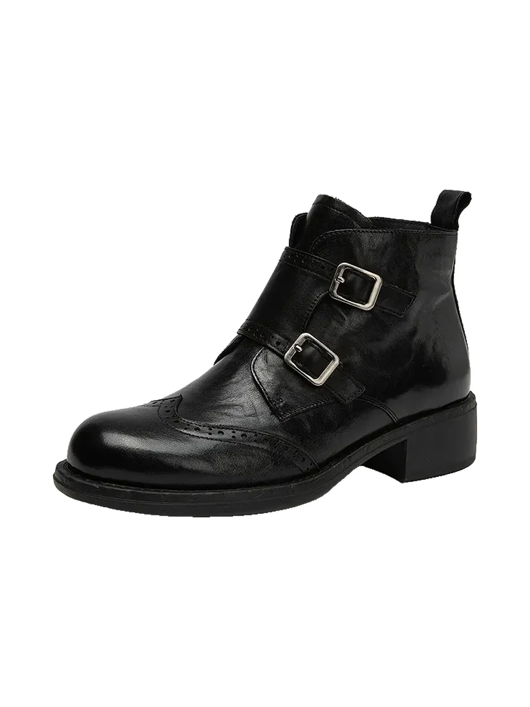 QBDGFQJD | Brogue Thick-Sole Ankle Boots