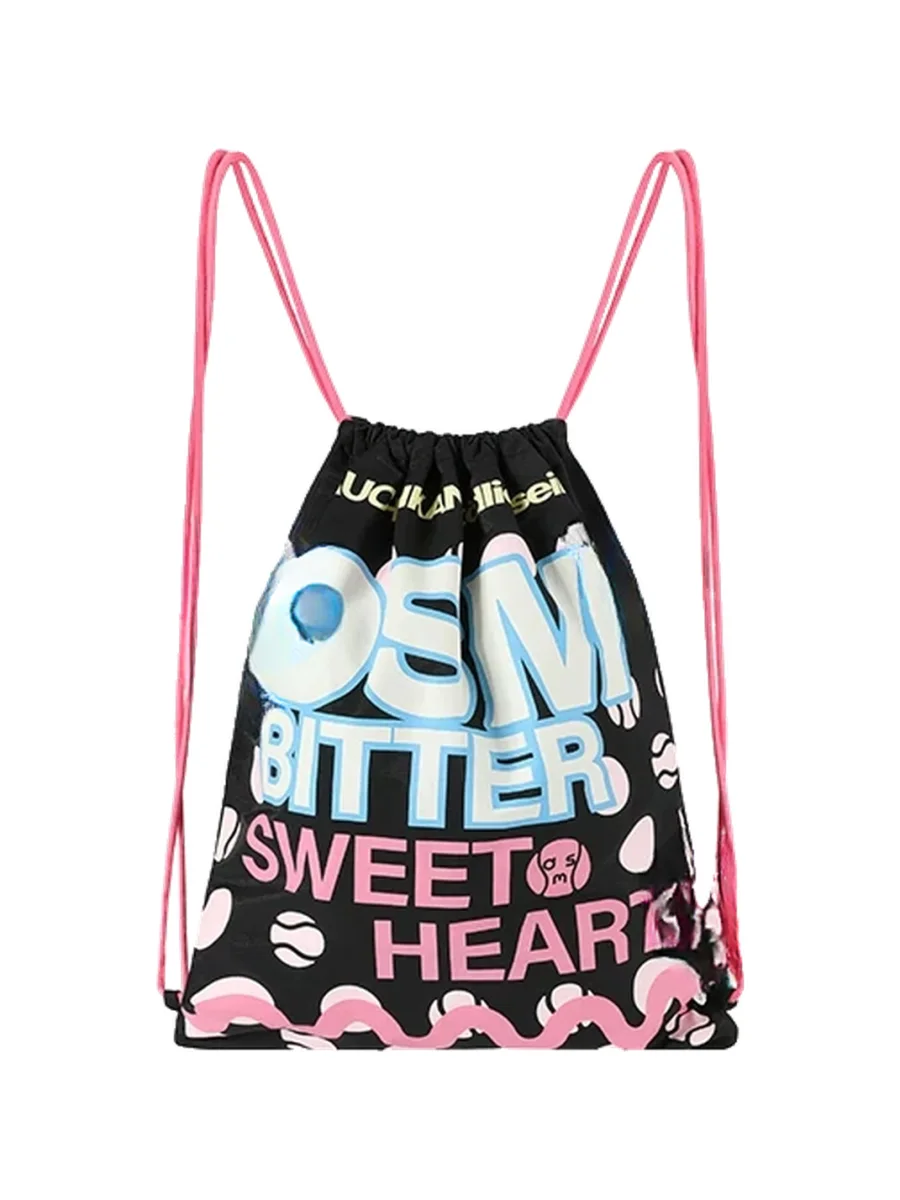DONSMOKE | Tennis Polka Dot Adjustable Strap Drawstring Backpack - 4