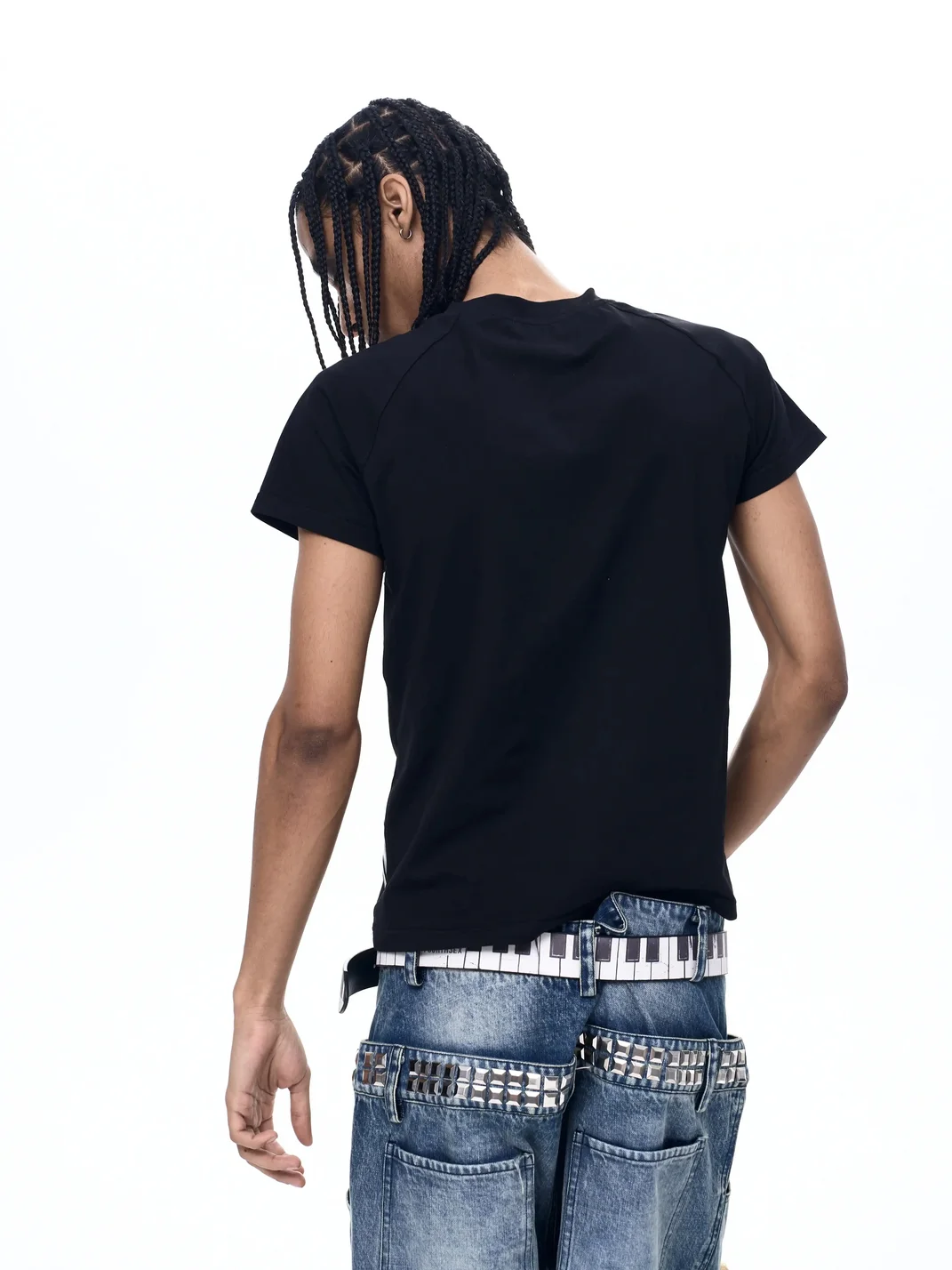 Fourth3ex | Cross Print Crew Neck Short Sleeve T-Shirt