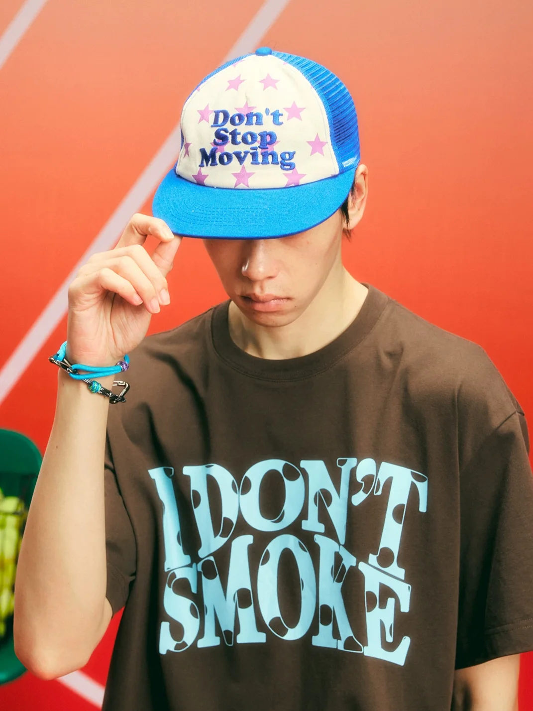 DONSMOKE | Retro Star Adjustable Mesh Trucker Hat