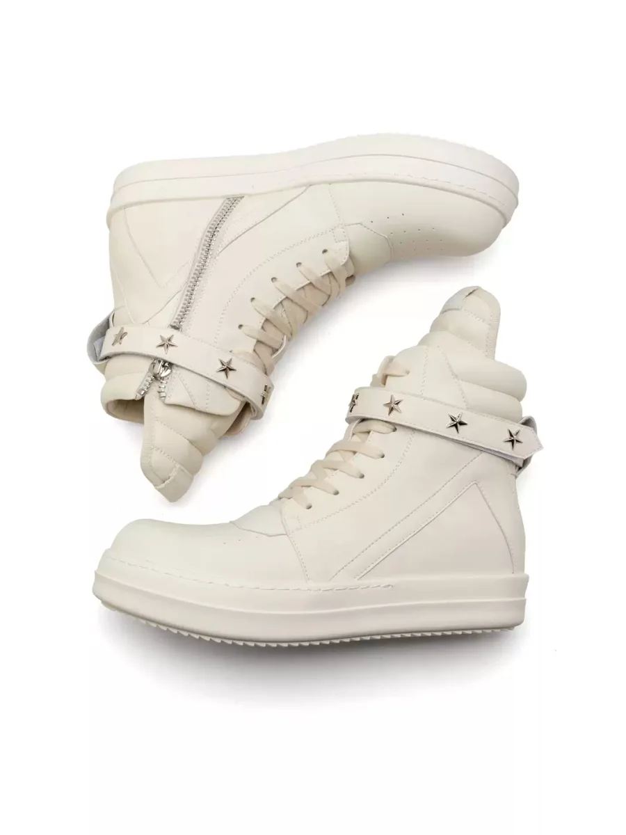 FGMM | Star-Studded Side-Zip High-Top Platform Sneakers - 4