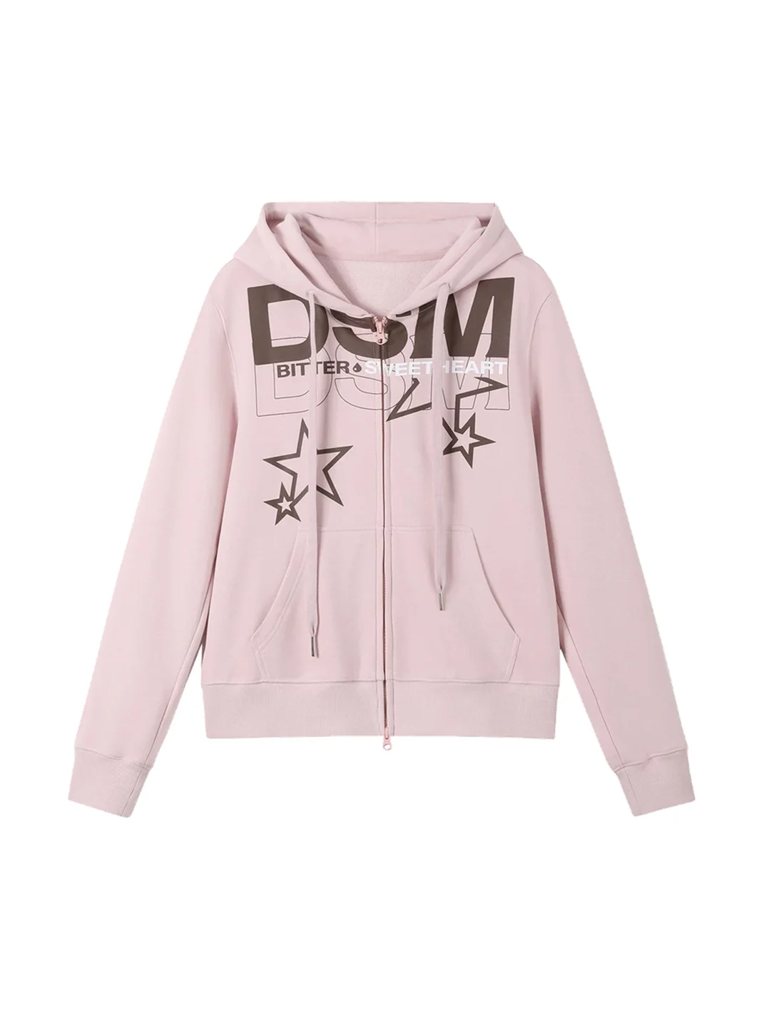 DONSMOKE | Set-In Shoulder Hooded Cardigan Sweatshirt