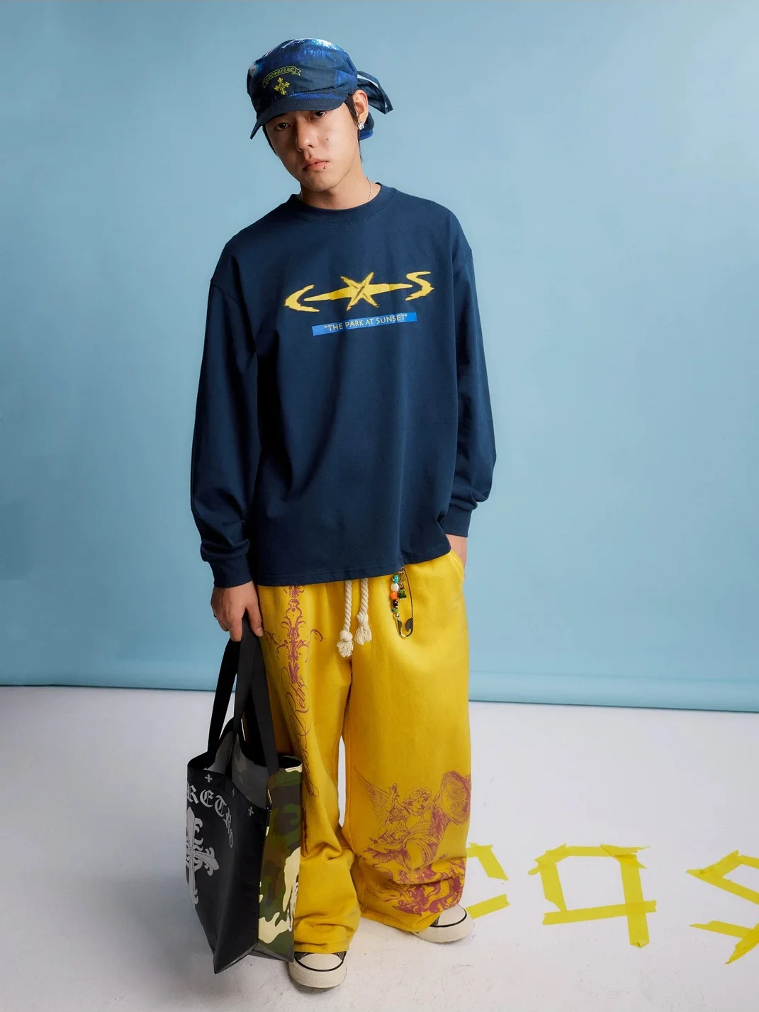 CoosRetro | Loose-Fit Retro Graphic Long-Sleeve T-Shirt