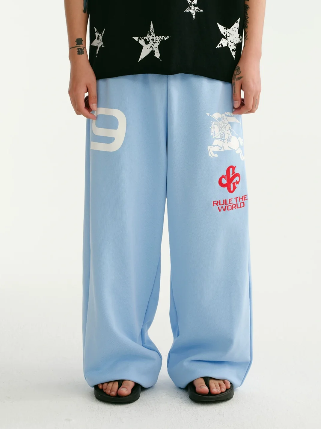CoosRetro | Men's Loose Wide-Leg Cuffed Sweatpants