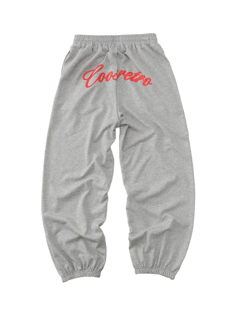 CoosRetro | Men's Loose Wide-Leg Cuffed Sweatpants - 4