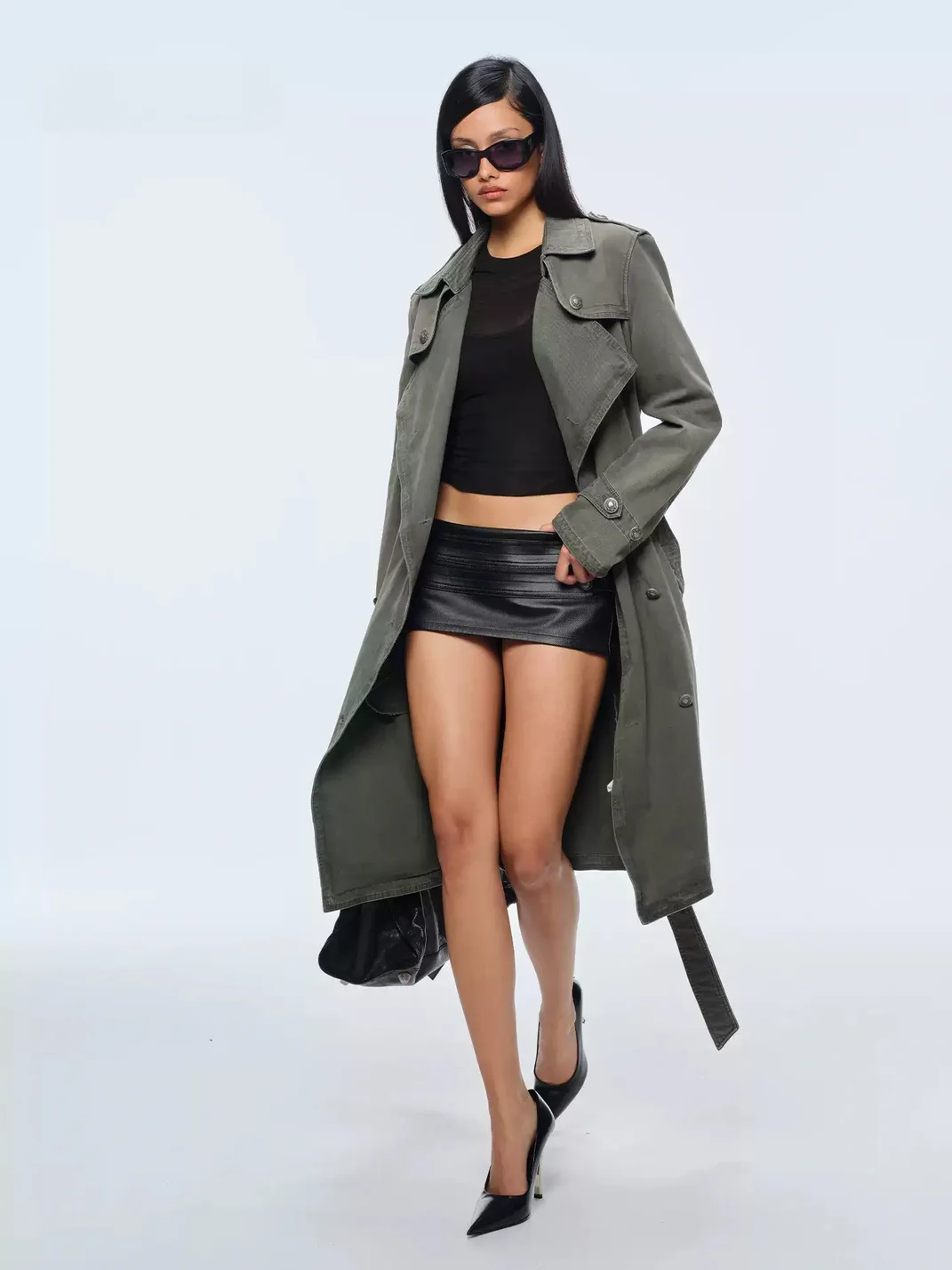 BUM STUDIO | Washed Mid-Length Trench Coat With Detachable Liner