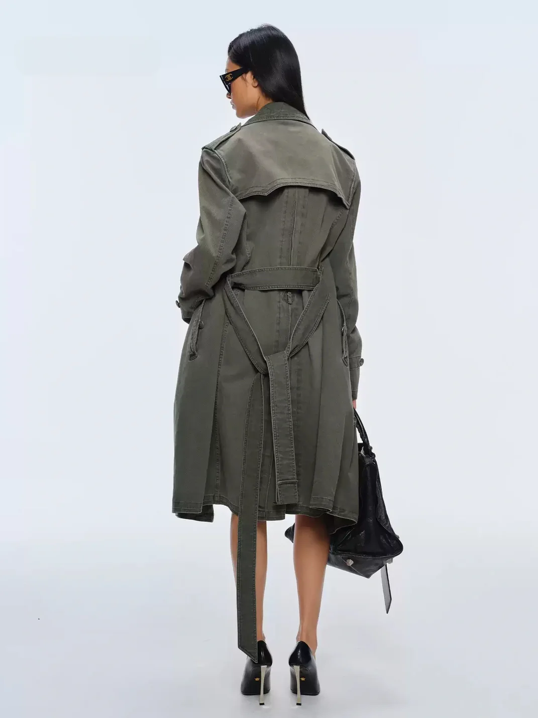BUM STUDIO | Washed Mid-Length Trench Coat With Detachable Liner