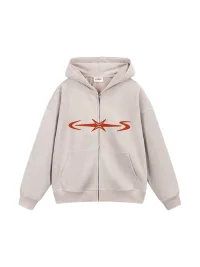 CoosRetro | Loose-Fit Faux Suede Zip-Up Hoodie