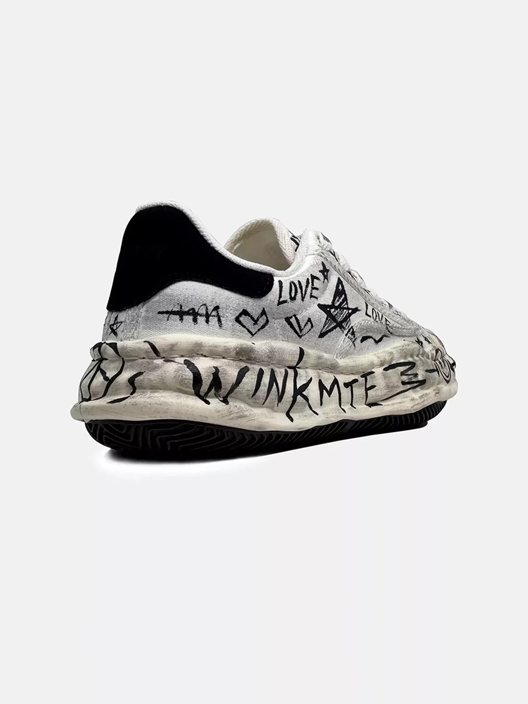Savage Growth | Hand-Drawn Graffiti Platform Sneakers