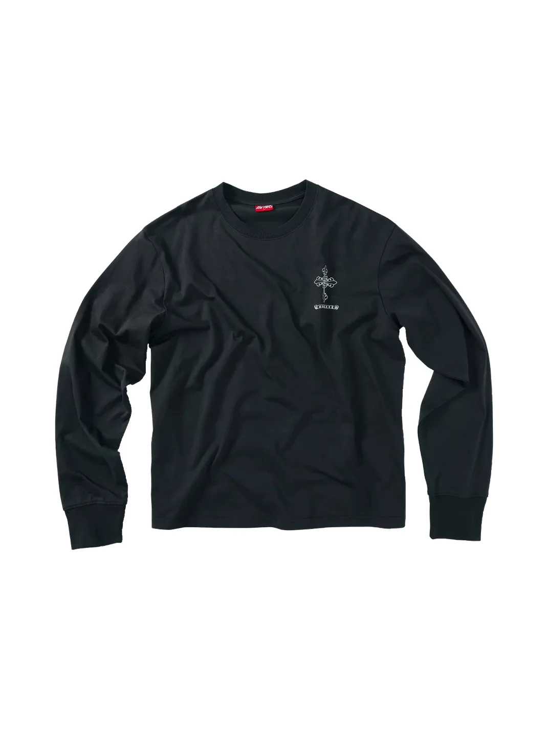 CoosRetro | Loose Fit Sweat-Reactive Print Long Sleeve T-Shirt