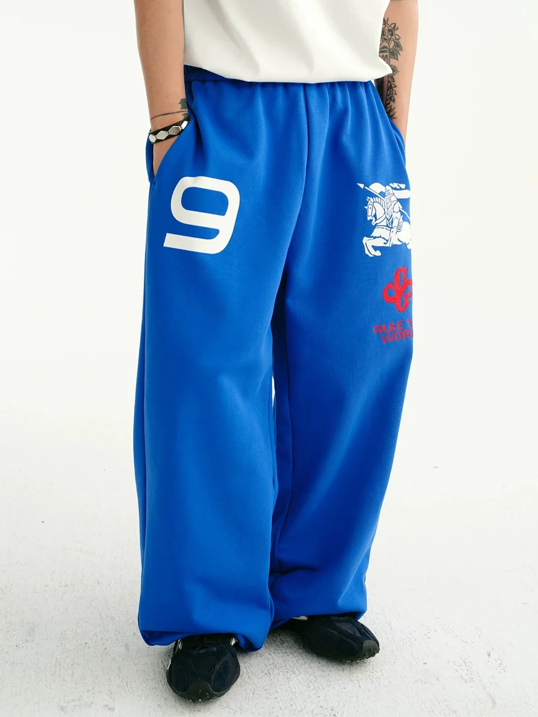 CoosRetro | Men's Loose Wide-Leg Cuffed Sweatpants