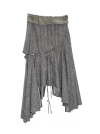 Jnylon studios | Detachable Asymmetric Wide Hem Skirt