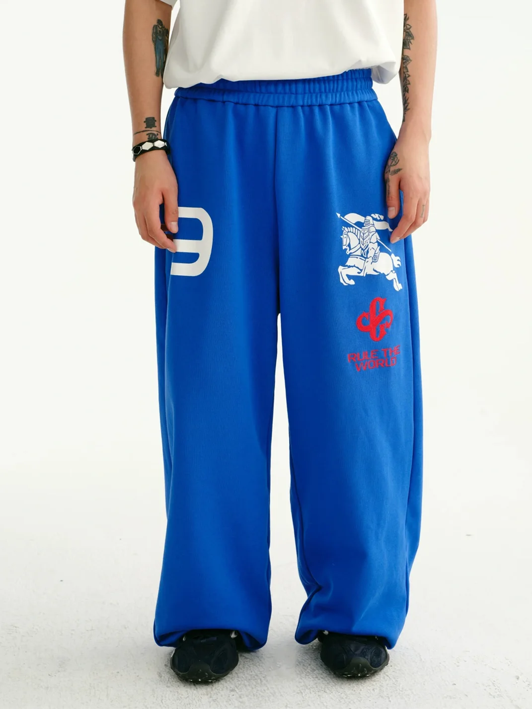 CoosRetro | Men's Loose Wide-Leg Cuffed Sweatpants