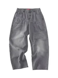 CoosRetro | Heavyweight Washed Loose Wide-Leg Jeans