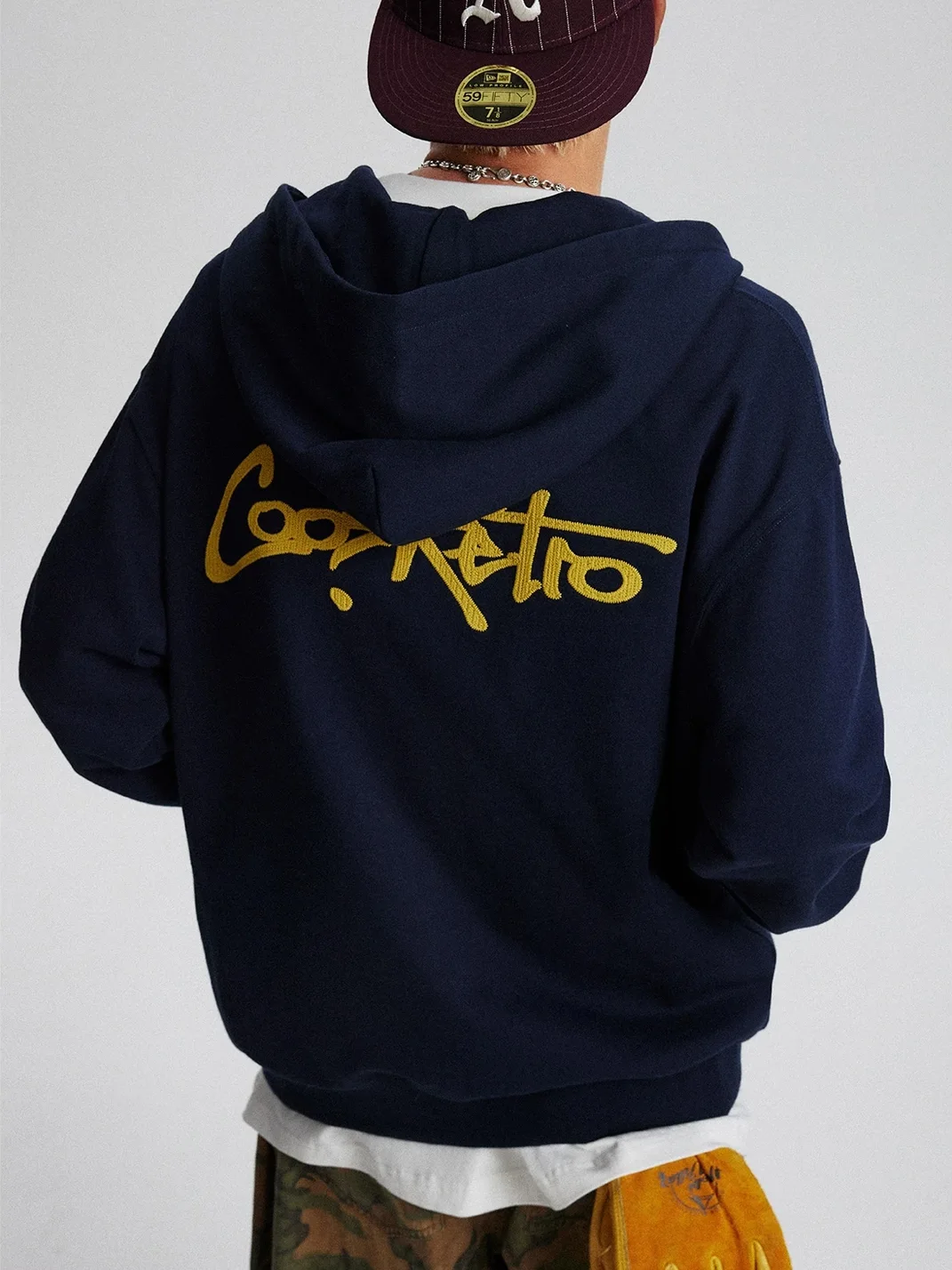 CoosRetro | Retro Loose-Fit Zip-Up Sweatshirt