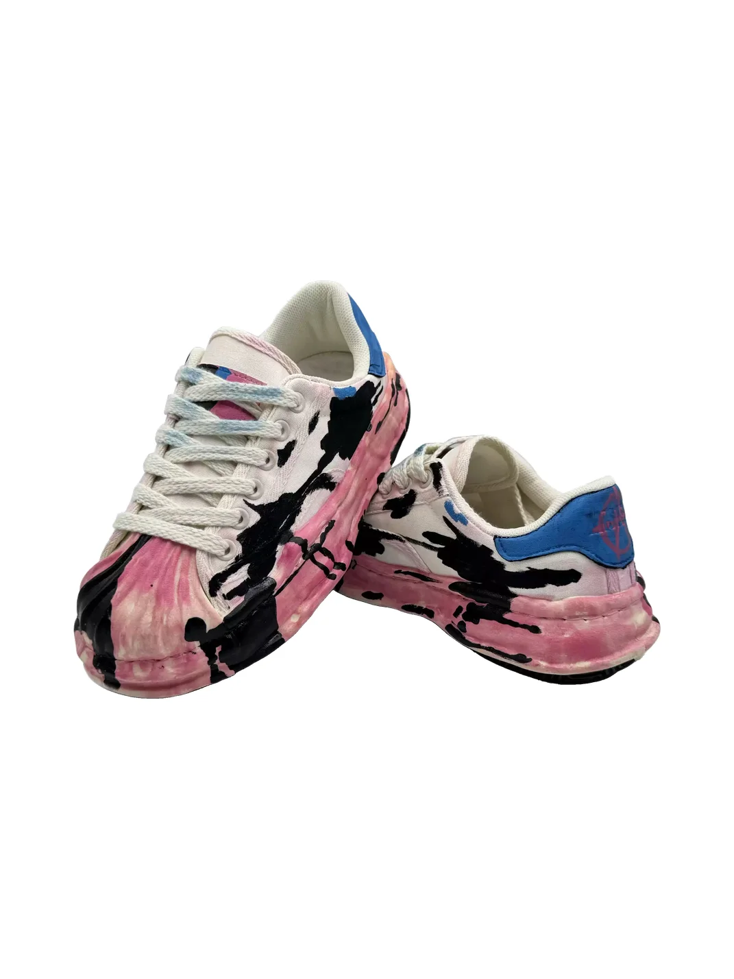 Savage Growth | Graffiti Print Chunky Platform Sneakers