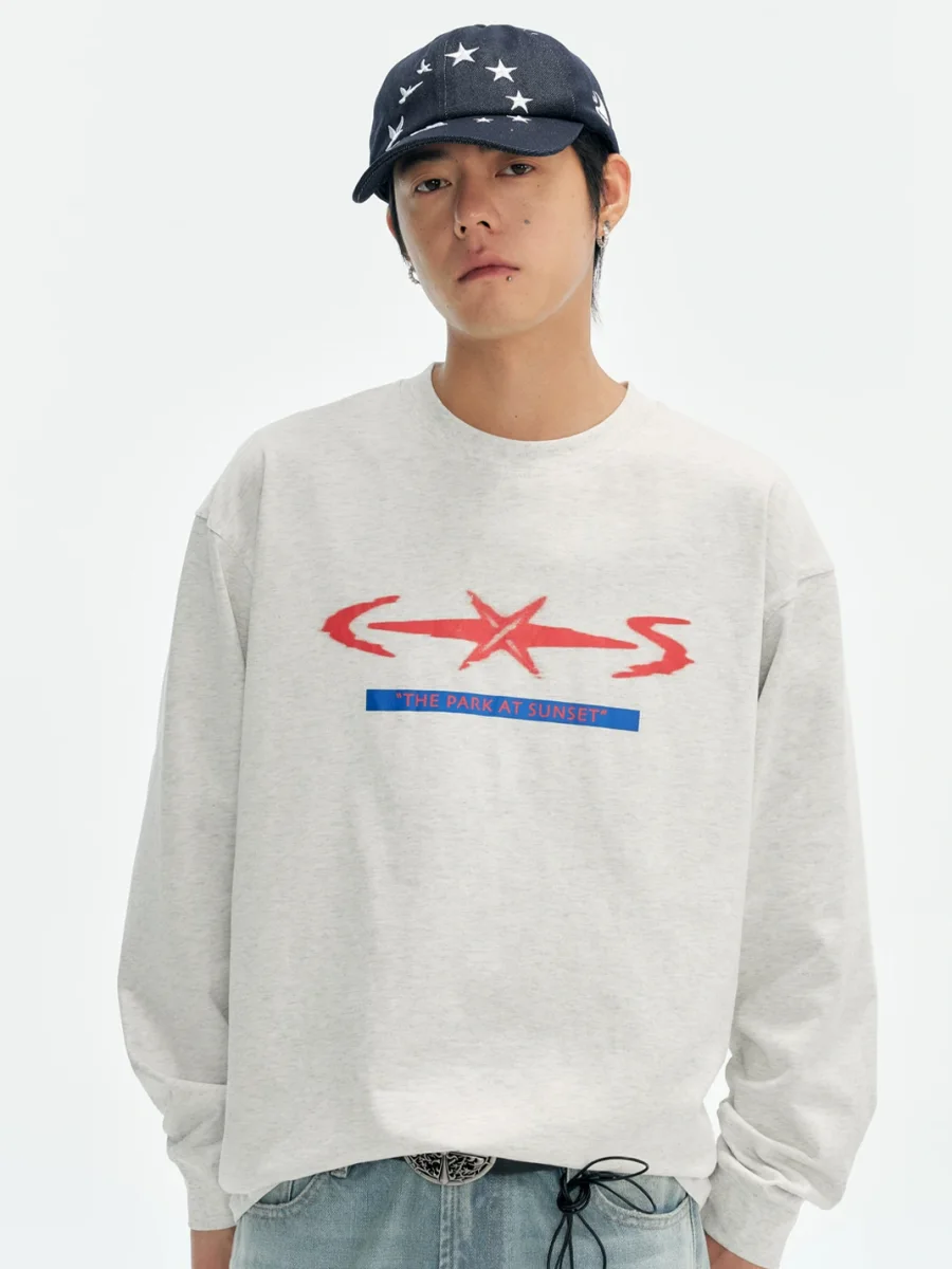 CoosRetro | Loose-Fit Retro Graphic Long-Sleeve T-Shirt - 3