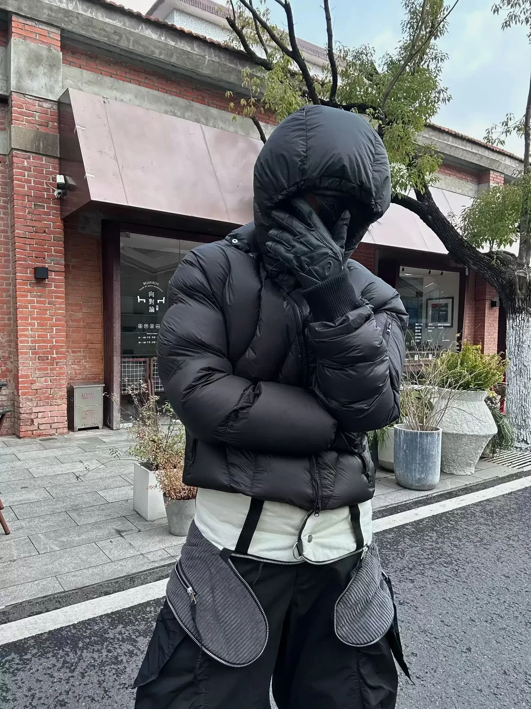 TAICHIISM | Transparent Down Jacket With Detachable Hood