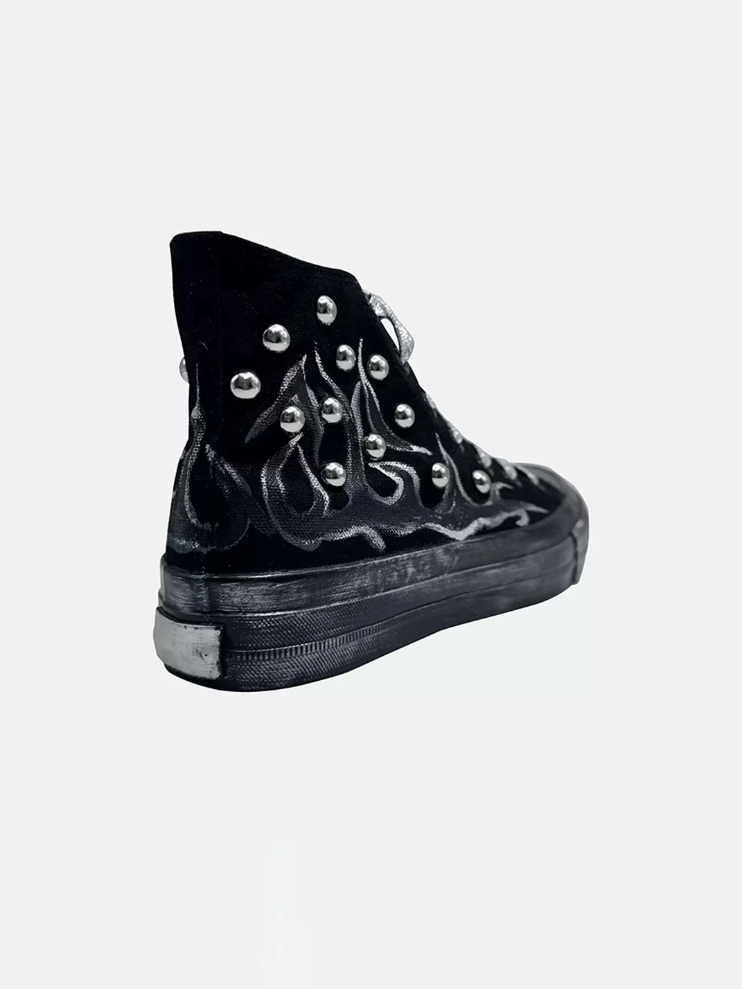 Savage Growth | Black High-Top Canvas Sneakers