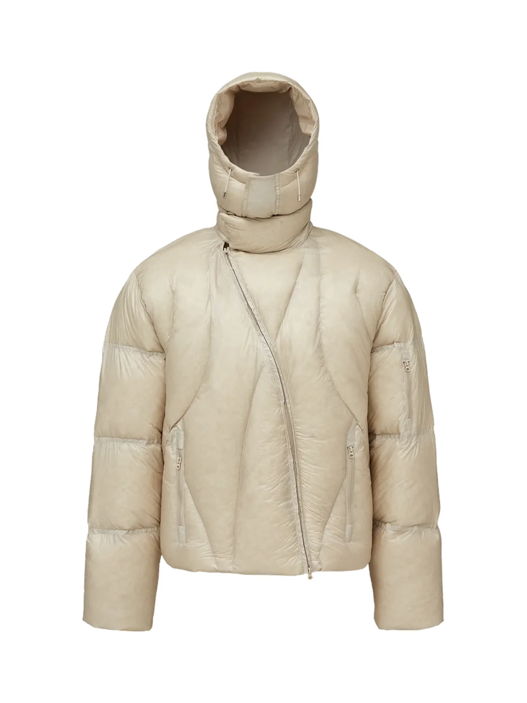 TAICHIISM | Transparent Down Jacket With Detachable Hood