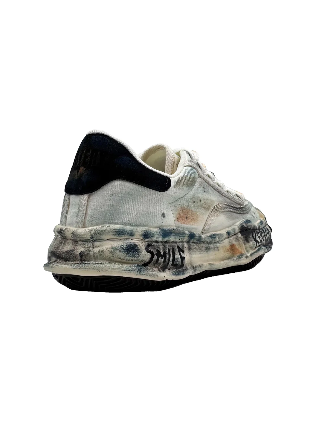 Savage Growth | Distressed Graffiti Platform Sneakers