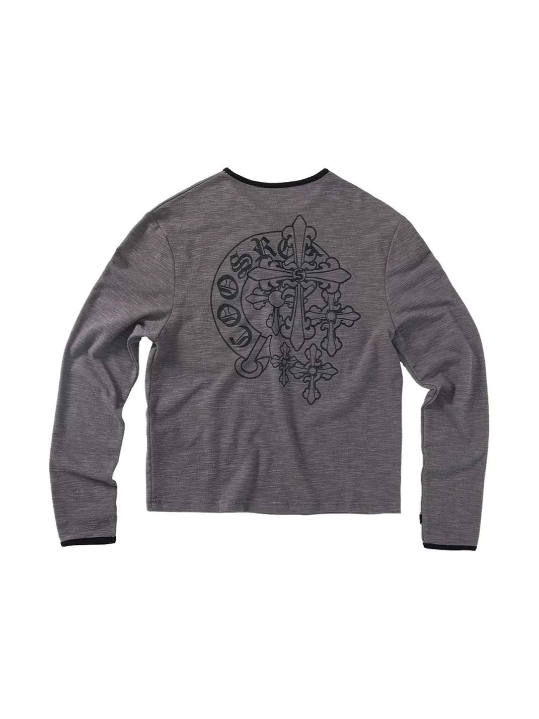 CoosRetro | Relaxed Cross Sanskrit Print Long Sleeve T-Shirt