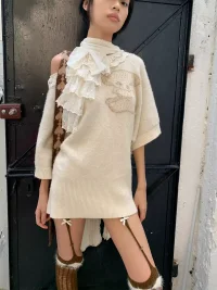 Chipchipshop | Teddy Bear Knit Sweater Dress