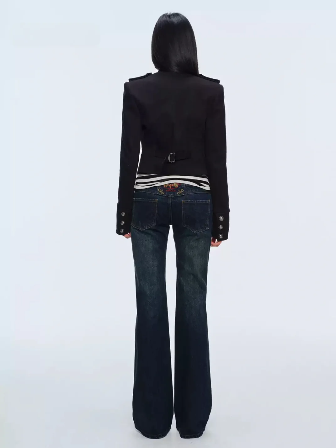 BUM STUDIO | Napoleonic Coated Structured Slim-Fit Jacket