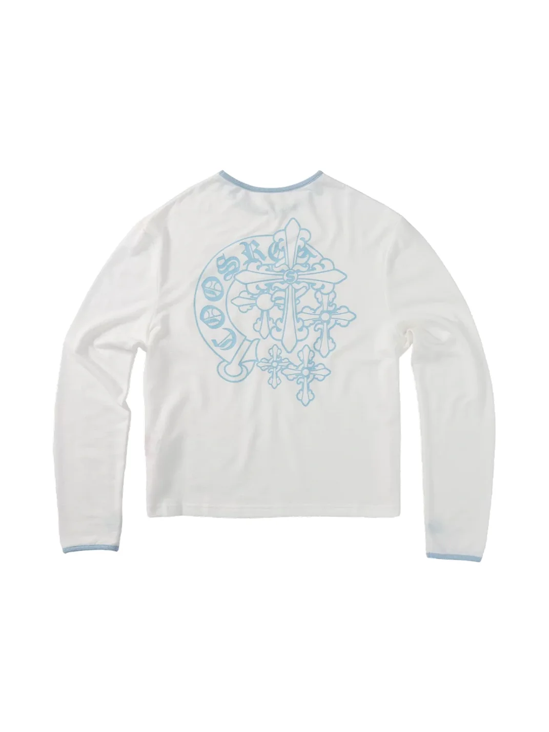 CoosRetro | Relaxed Cross Sanskrit Print Long Sleeve T-Shirt