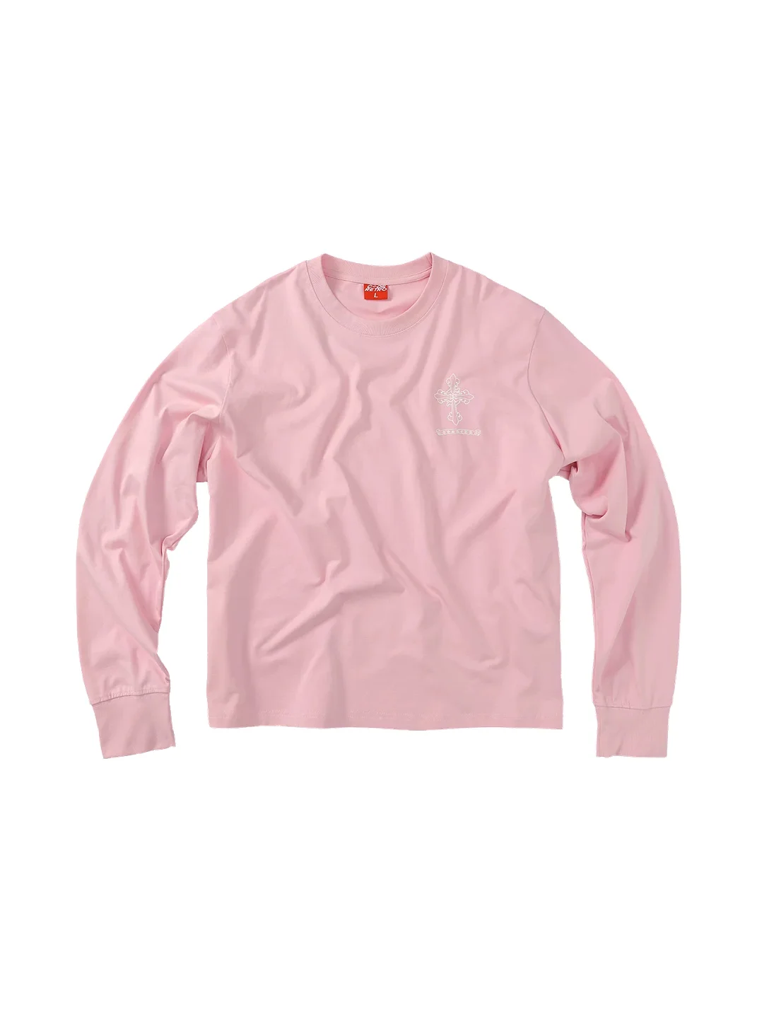 CoosRetro | Loose Fit Sweat-Reactive Print Long Sleeve T-Shirt