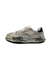 Savage Growth | Distressed Graffiti Platform Sneakers