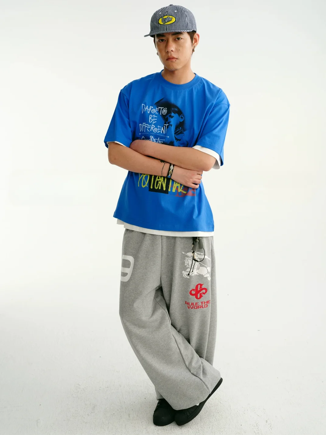 CoosRetro | Men's Loose Wide-Leg Cuffed Sweatpants