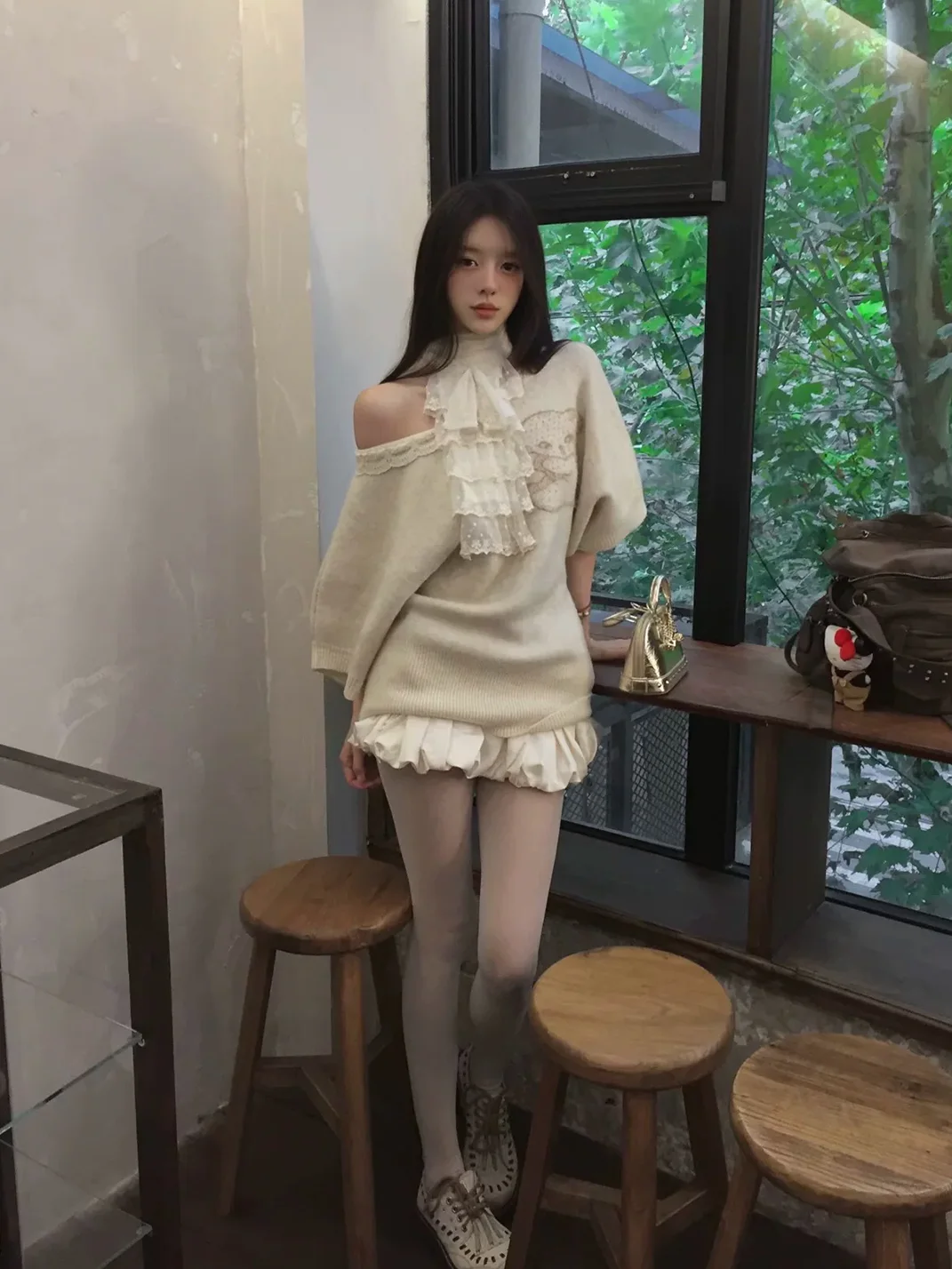 Chipchipshop | Teddy Bear Knit Sweater Dress