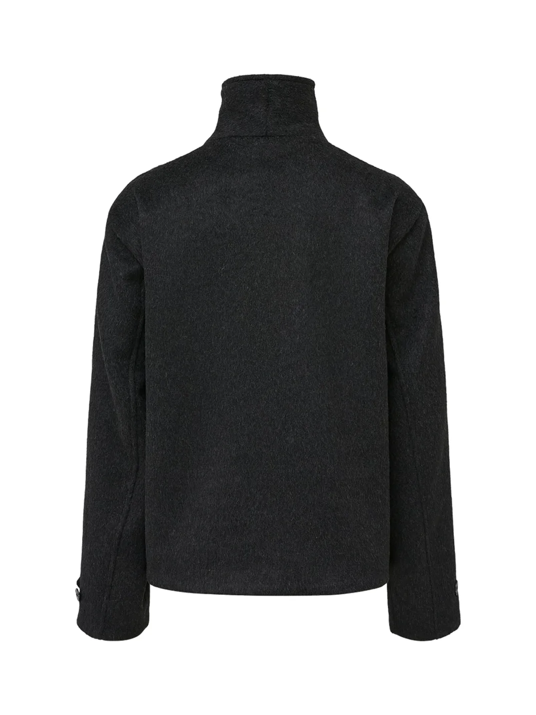 TAICHIISM | Short Relaxed Wool-Blend Convertible Collar Jacket