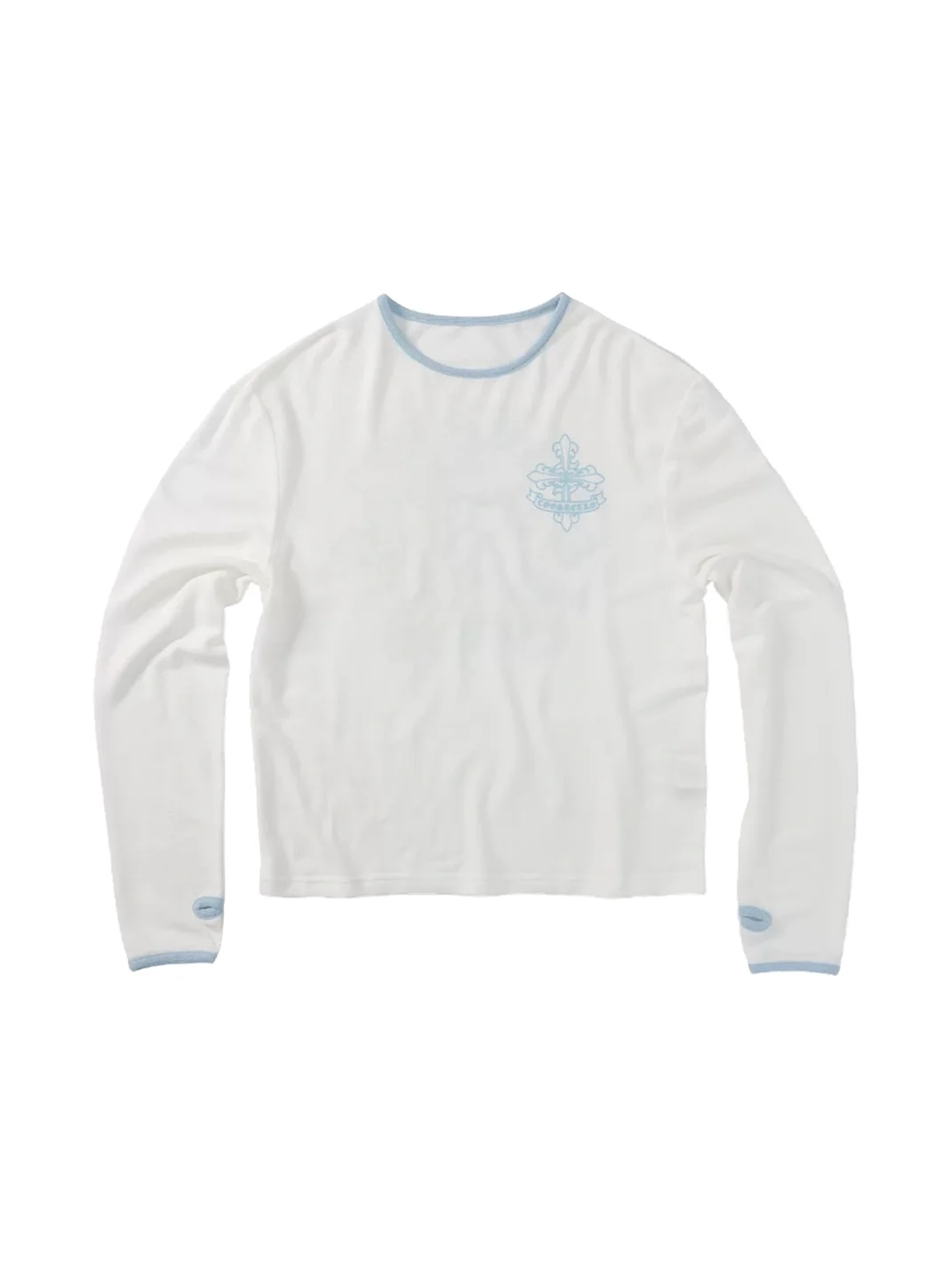 CoosRetro | Relaxed Cross Sanskrit Print Long Sleeve T-Shirt