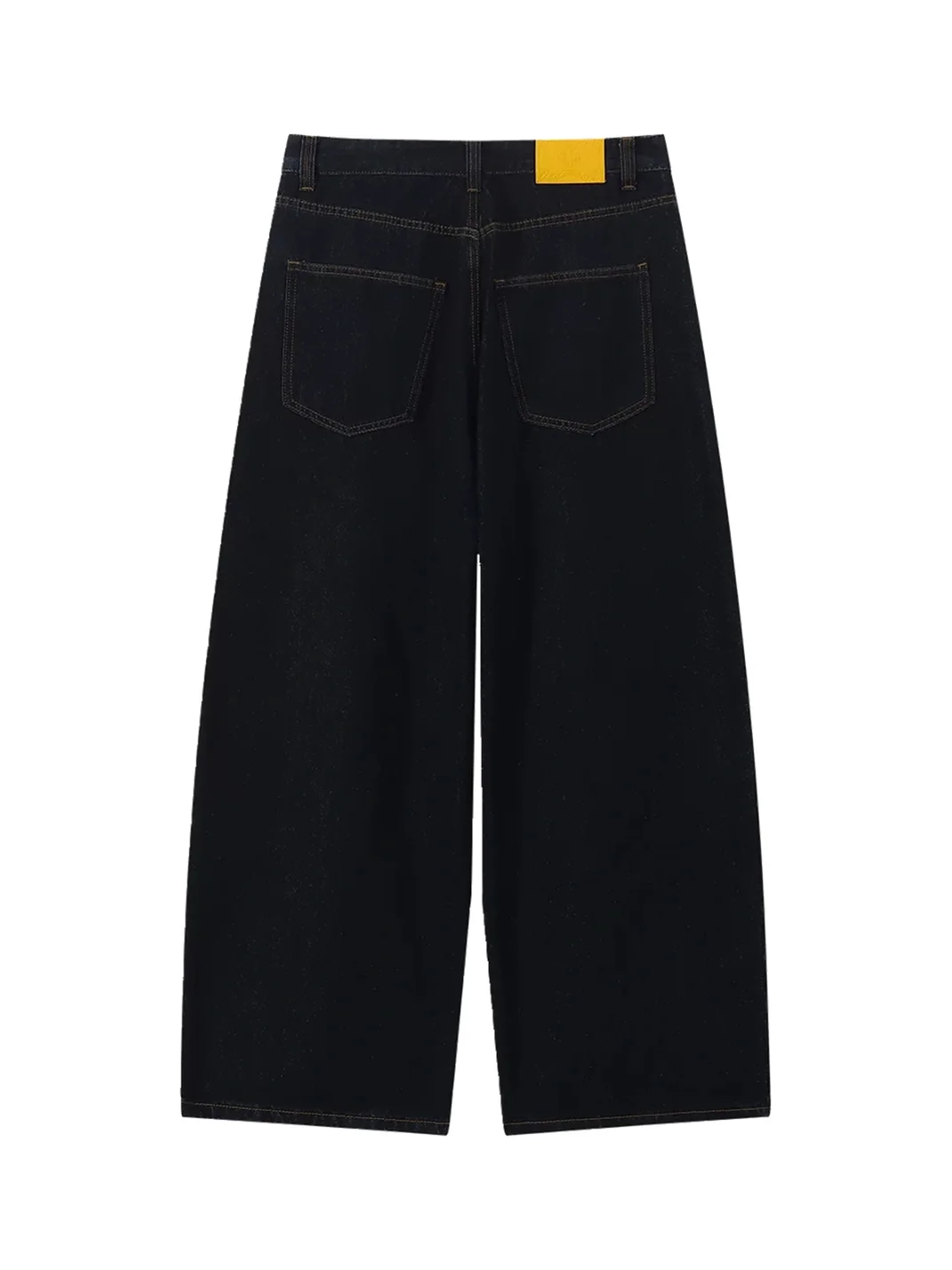 CoosRetro | Distressed Crack Print Wide-Leg Jeans