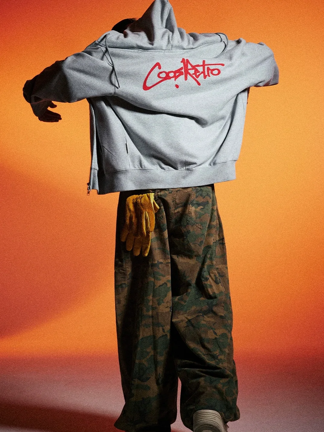 CoosRetro | Retro Loose-Fit Zip-Up Sweatshirt