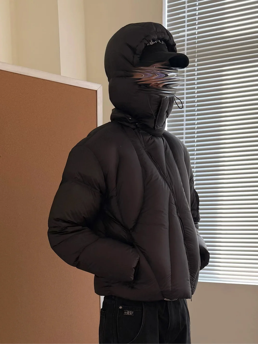 TAICHIISM | Transparent Down Jacket With Detachable Hood