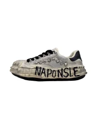 Savage Growth | Distressed Studded Graffiti Platform Sneakers