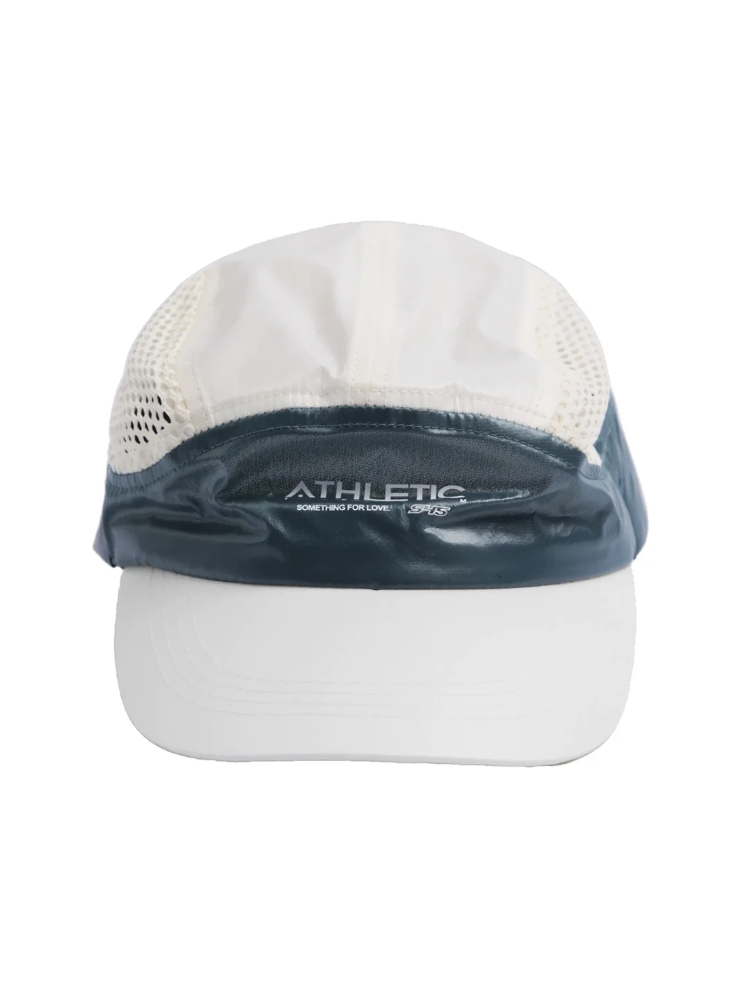 S45 | Adjustable Grid Nylon Color-Block Mesh Five-Panel Cap