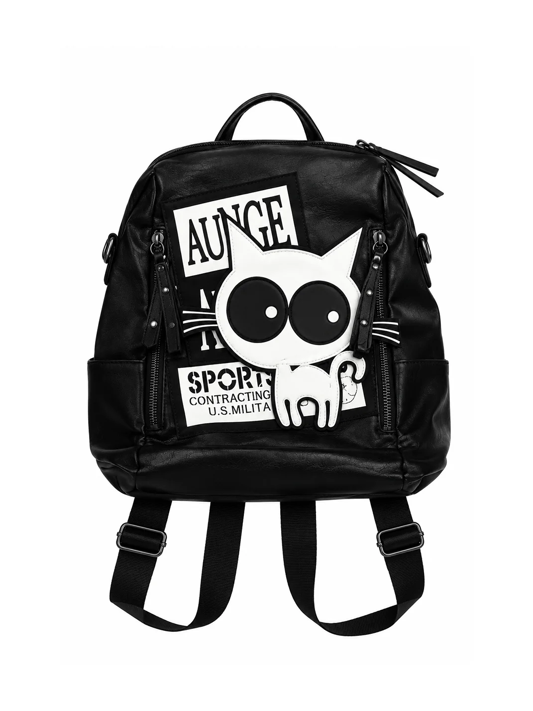 Hottie | Cat Graphic Lettering Backpack